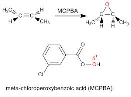 epoxidation of alkenes using mcpba