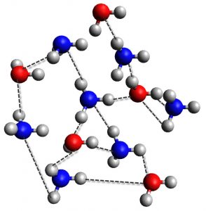 ammonia water hydrogen bonding