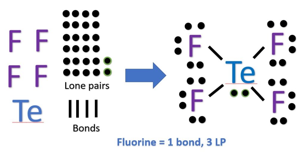 Lewis Structure of TeF4