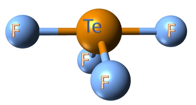 molecular geometry of TeF4